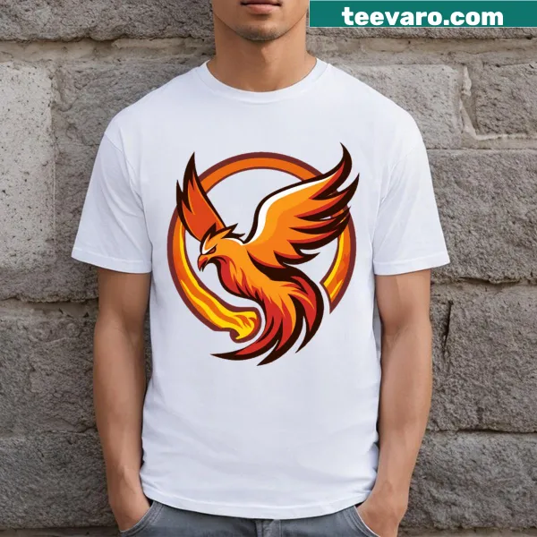 Phoenix Firebirds sports logo featured on a T-shirt.