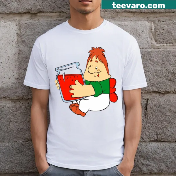 T-shirt featuring the cartoon character Karlson for animation fans