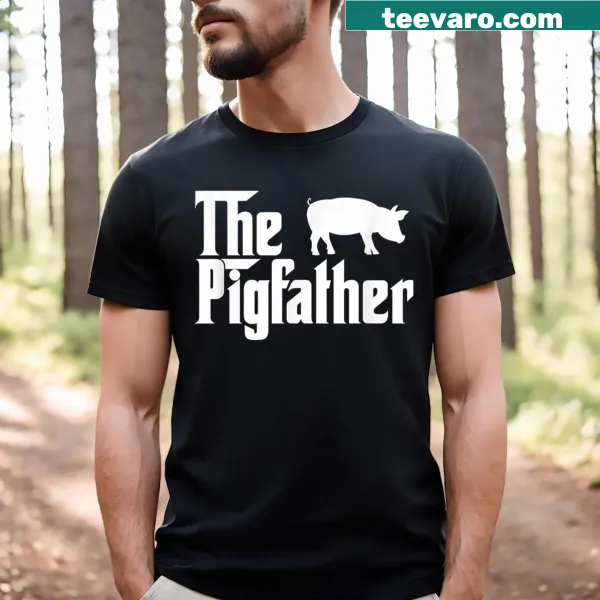 Cute Pig Father graphic T-shirt
