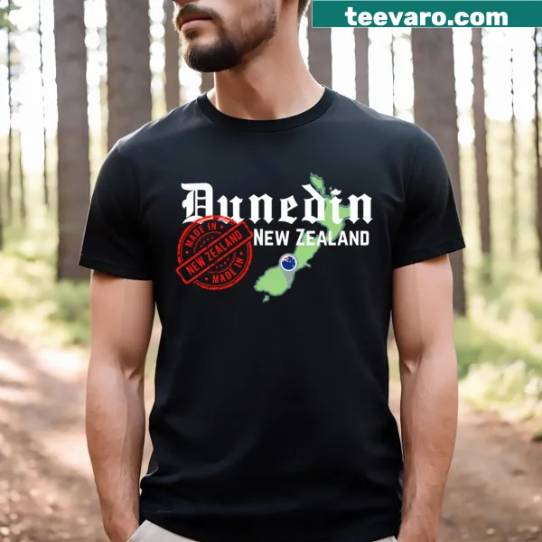 Authentic 'Dunedin New Zealand' T-shirt celebrating local pride