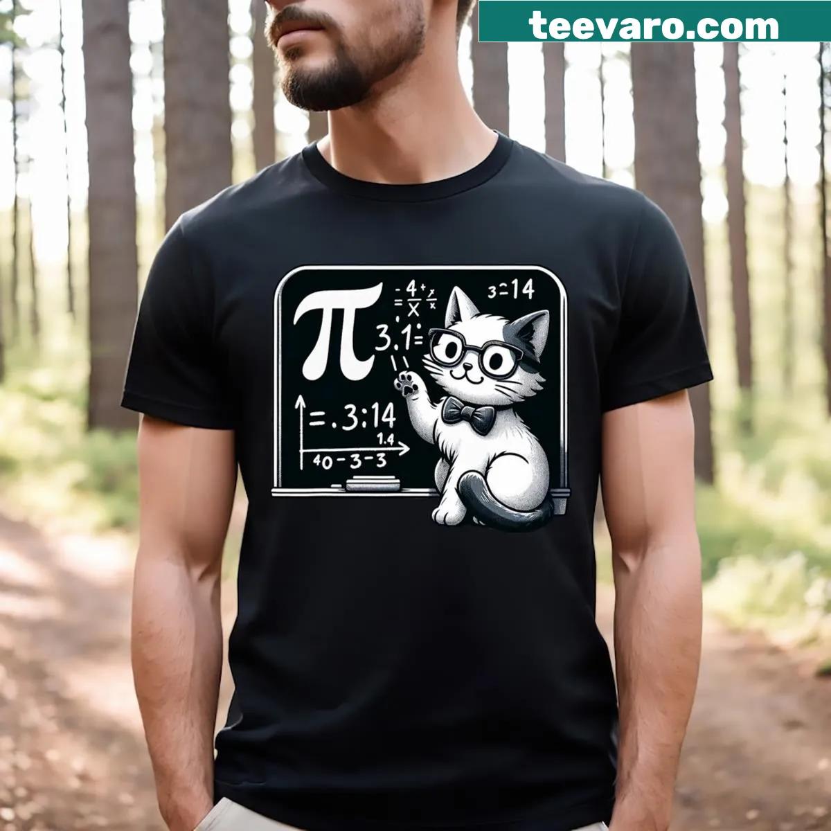 T-shirt celebrating teachers, kids, and men — on a men's t-shirt