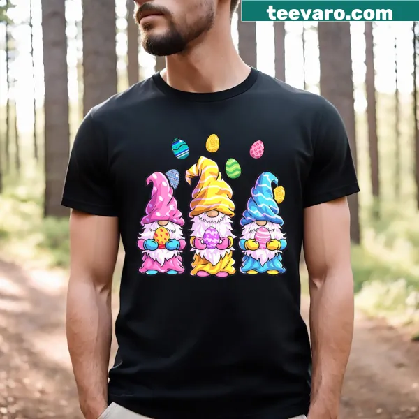 Adorable Easter gnome T-shirt for girls