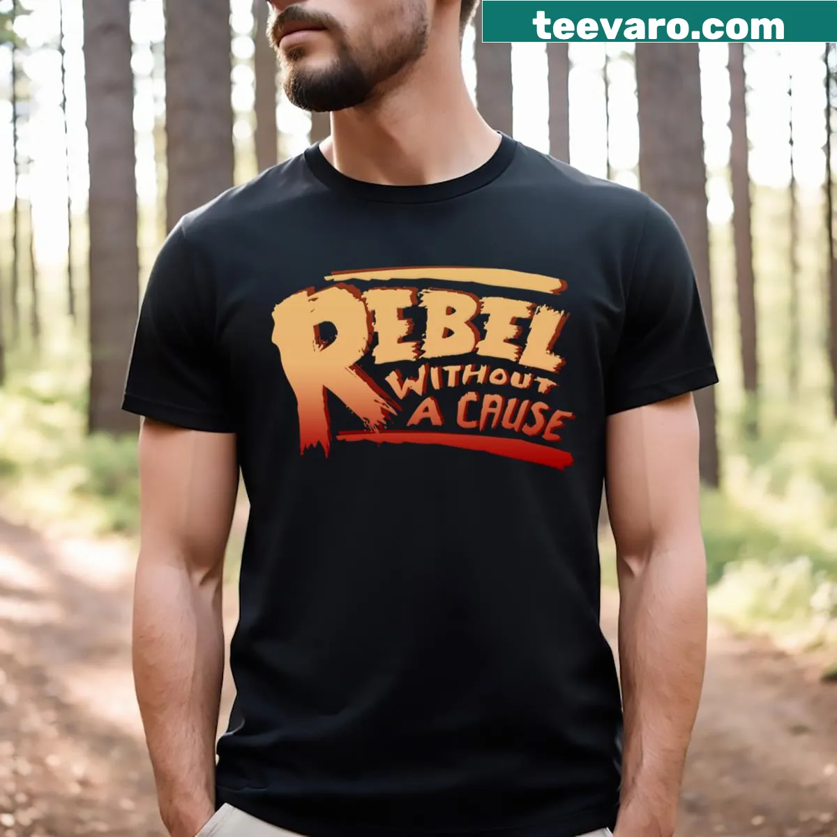 James Dean inspired graphic T-shirt — on a men's t-shirt