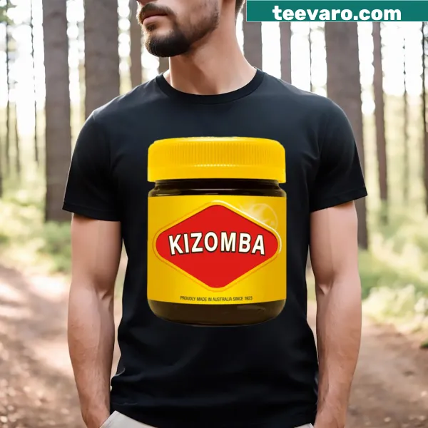 Playful Vegemite-themed Kizomba t-shirt with fun graphic