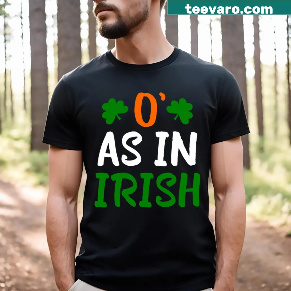Funny St. Patrick's Day meme graphic t-shirt with wording — on a men's t-shirt