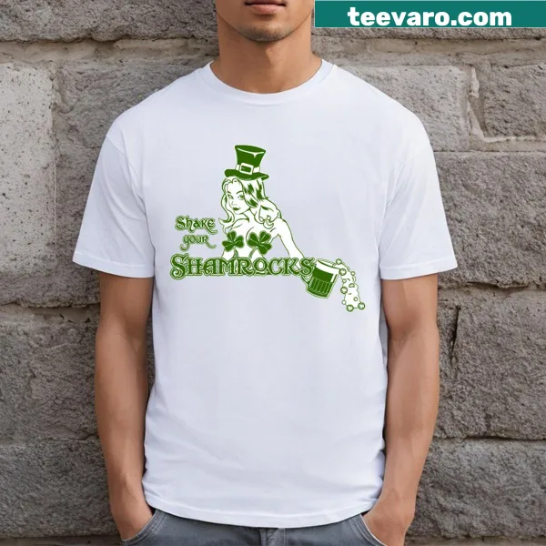 Festive Porkstain t-shirt with cartoon graphics for St. Patrick's Day