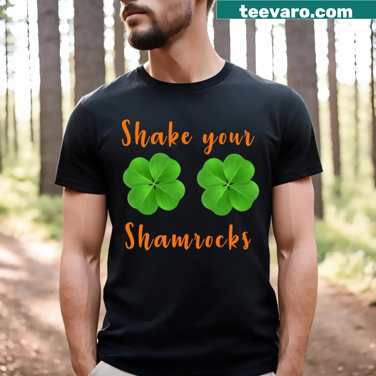 Fun St. Patrick's Day T-shirt with a playful message — on a men's t-shirt