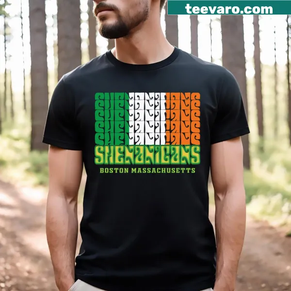 Shenanigans Irish Flag St. Patrick's Day shirt with playful design