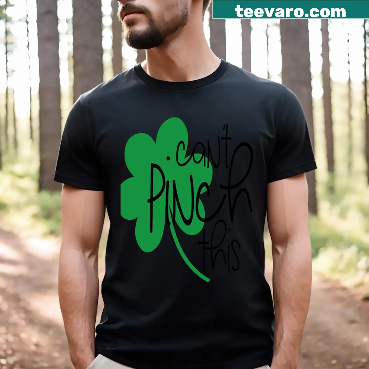 Funny St. Patrick's Day t-shirt with humorous text — on a men's t-shirt