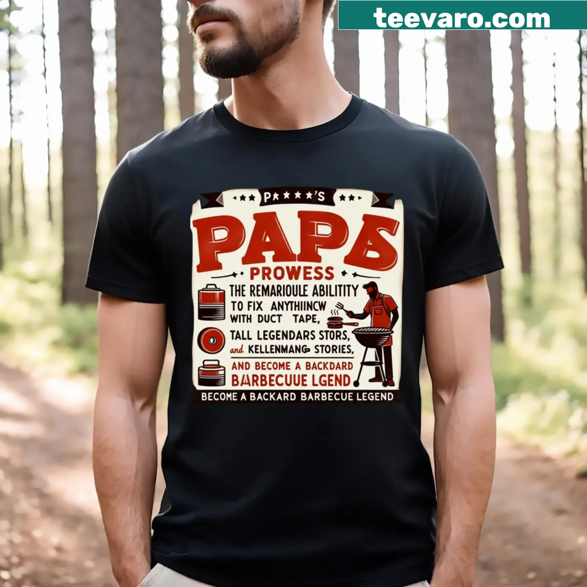 T-shirt defining the 'Dad Bod' in a humorous and proud way — on a men's t-shirt