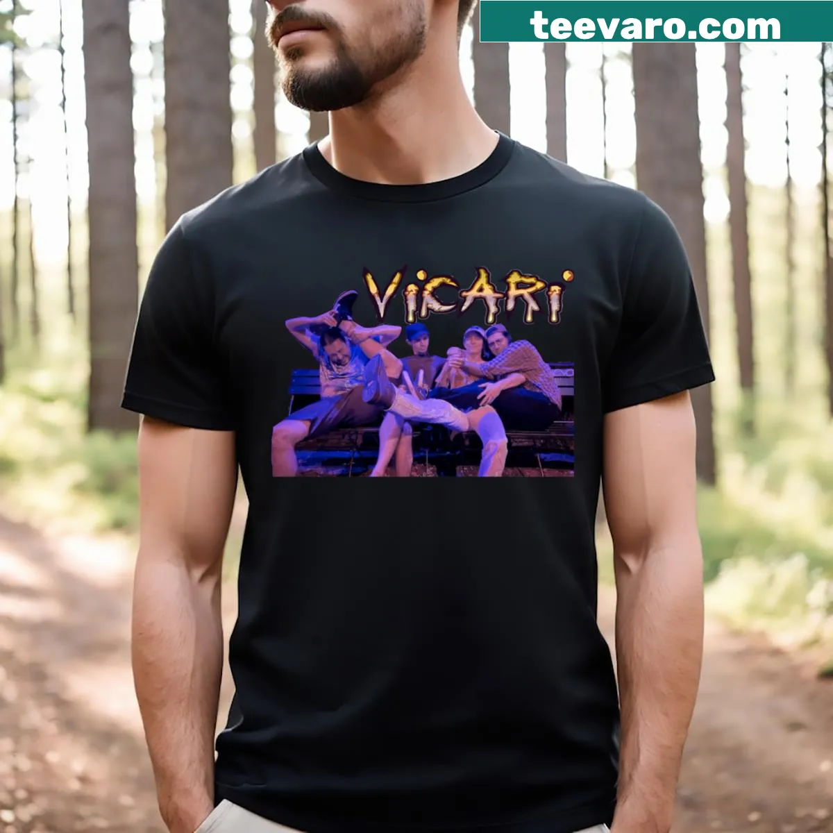 Vintage-inspired design on a nostalgic T-shirt. — on a men's t-shirt