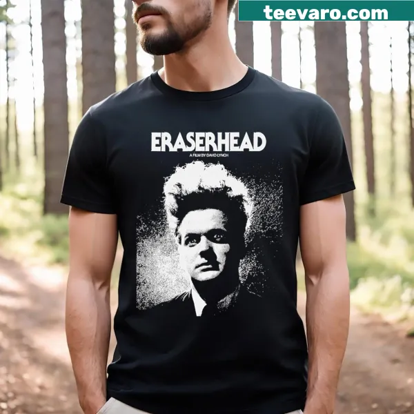 Minimalist design inspired by Eraserhead with abstract typography