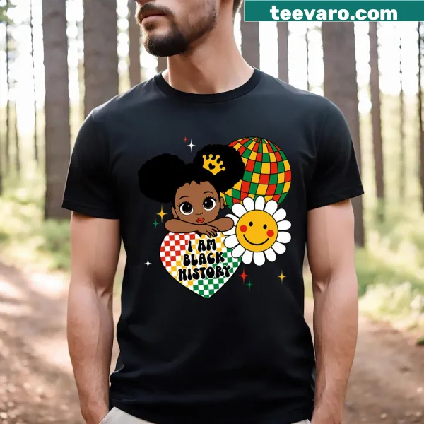 Cute illustration of Little Miss character on a kids t-shirt