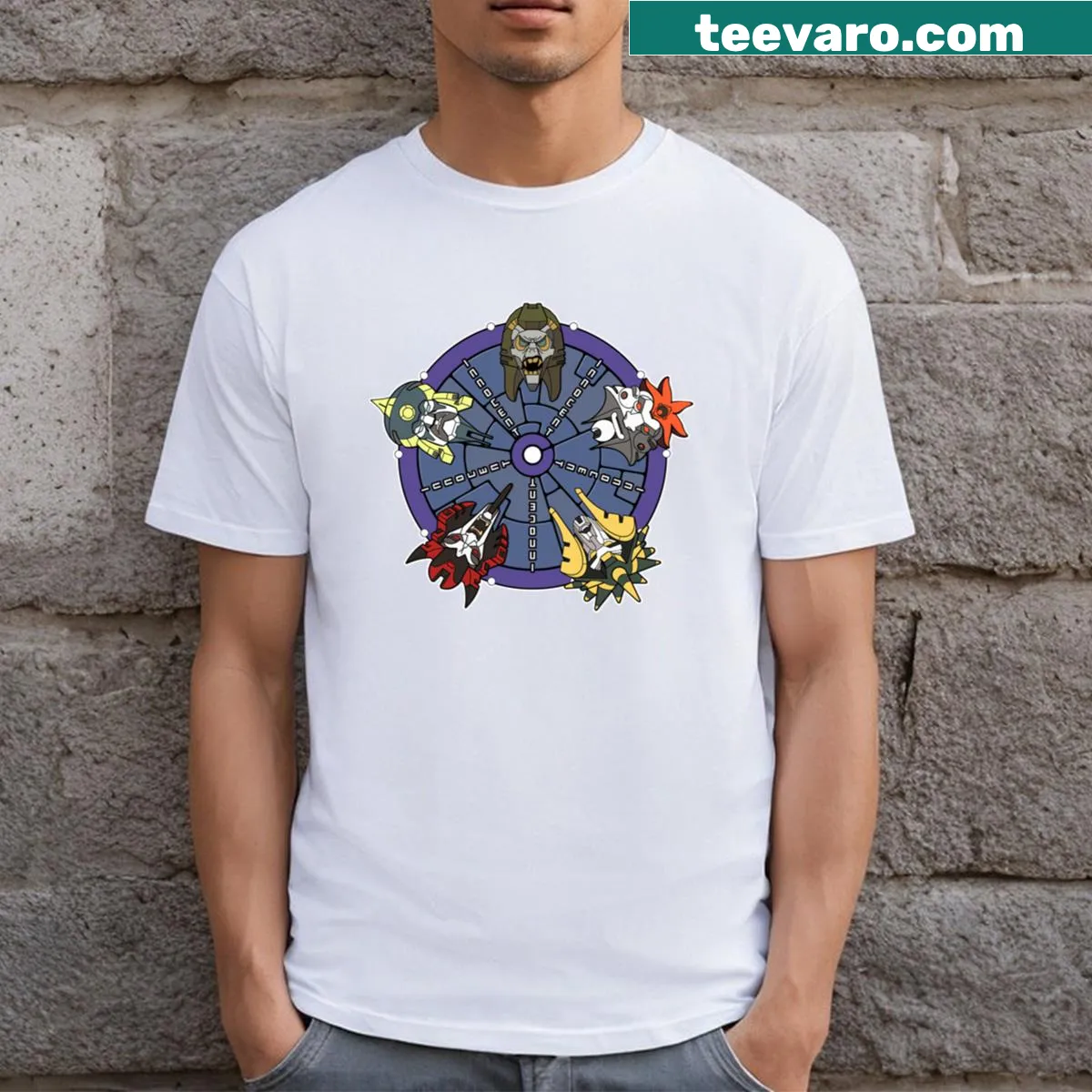 Funny typography design on a Transformers t-shirt — on a men's t-shirt