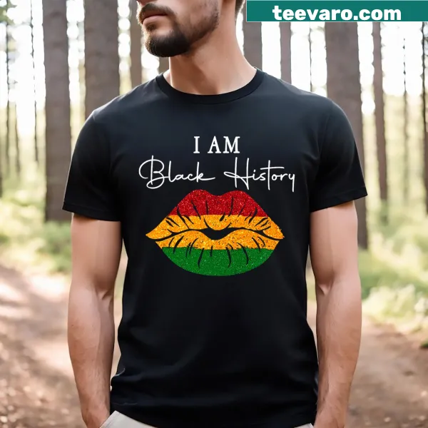 Typography on Black History Month t-shirt celebrating African heritage for girls
