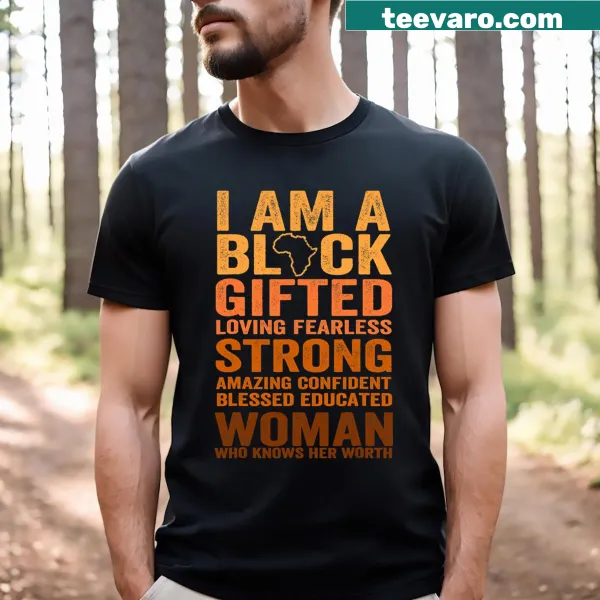 Empowering t-shirt for women celebrating Black history