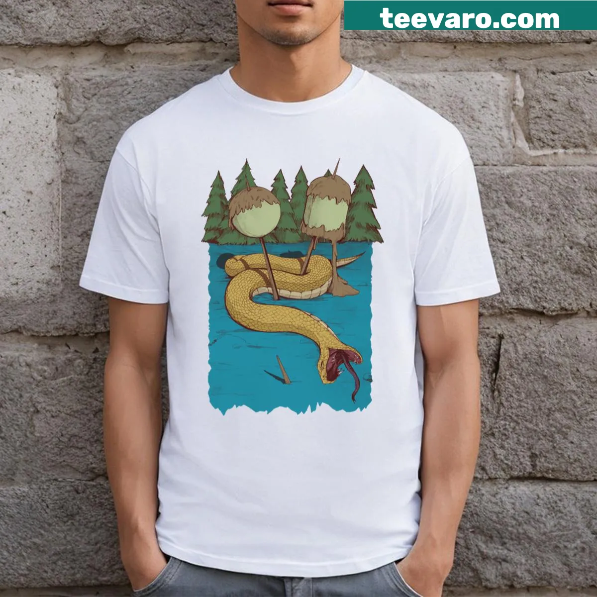 Illustration of Marceline from the show on T-shirt — on a men's t-shirt