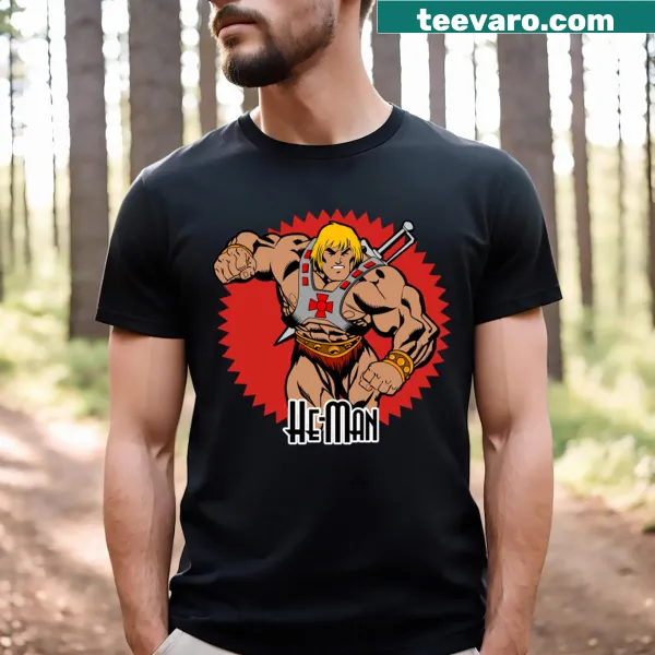 Retro T-shirt featuring He-Man from Masters of the Universe