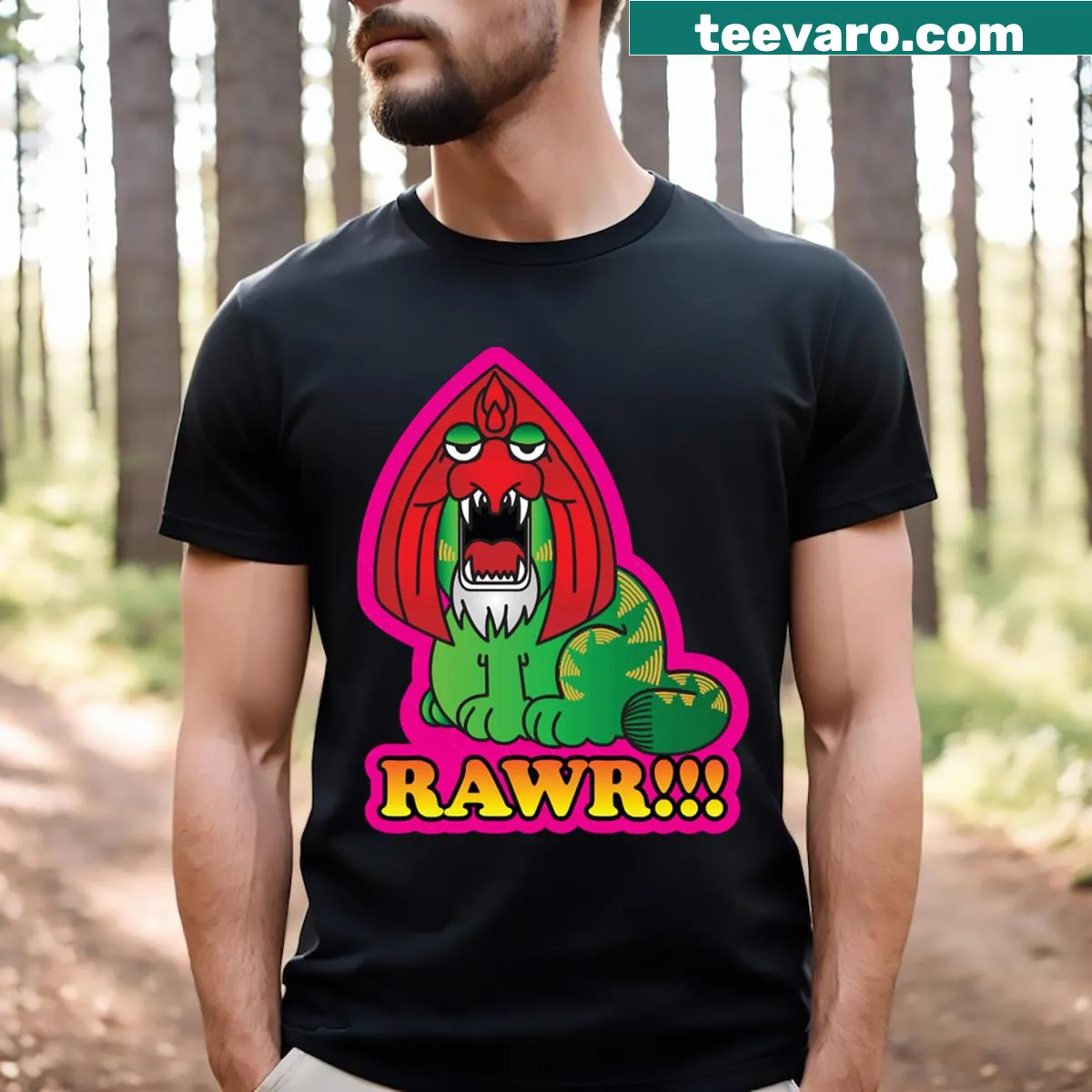 Graphic tee celebrating 'Masters of the Universe'. — on a men's t-shirt