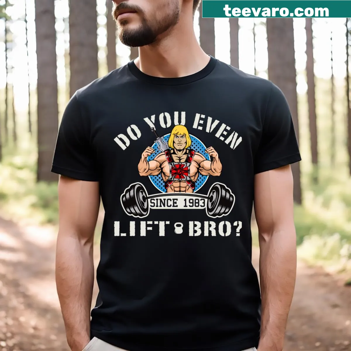 Vintage Masters Of The Universe design on a classic T-shirt — on a men's t-shirt