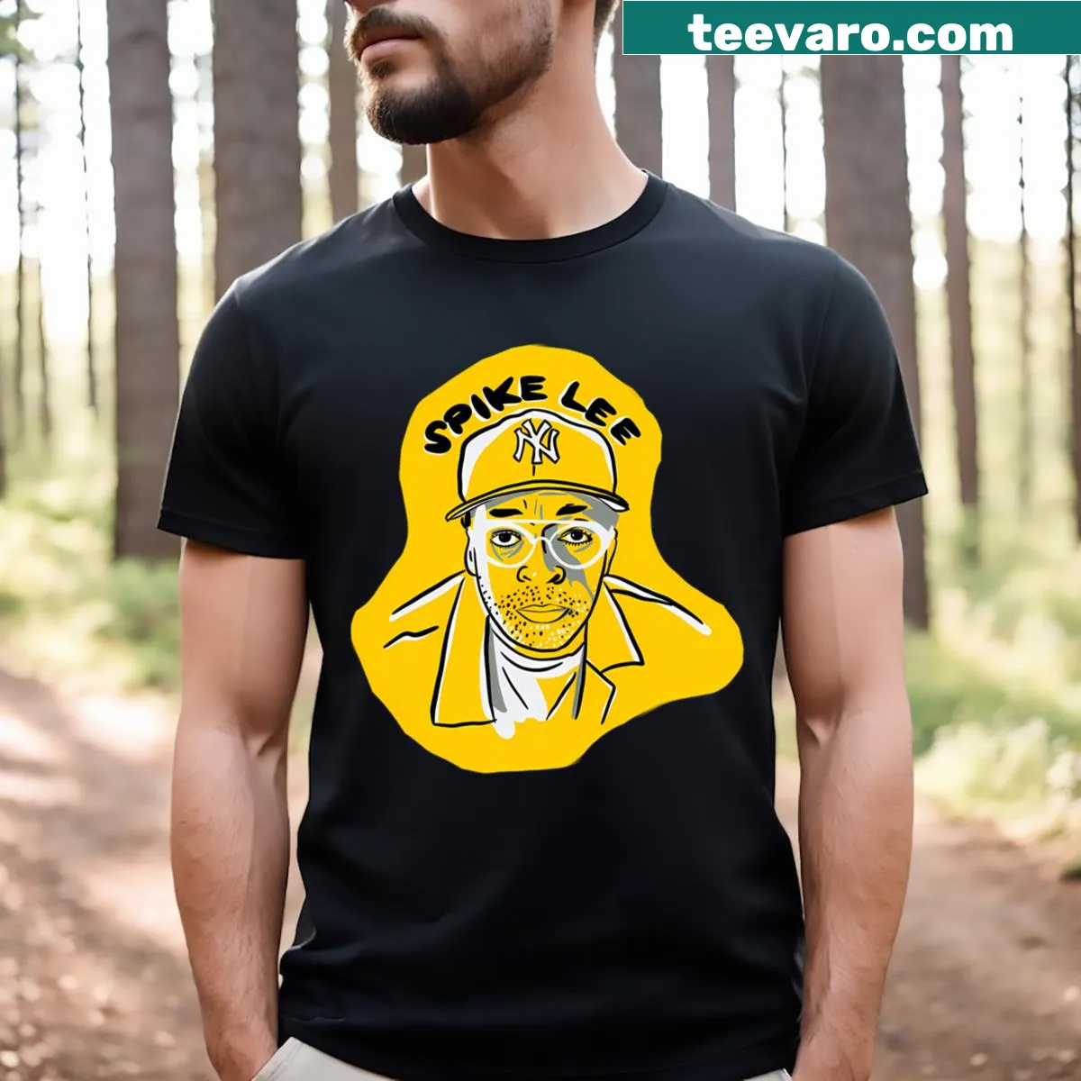 Spike Lee inspired t-shirt with a graphic celebrating cinema — on a men's t-shirt