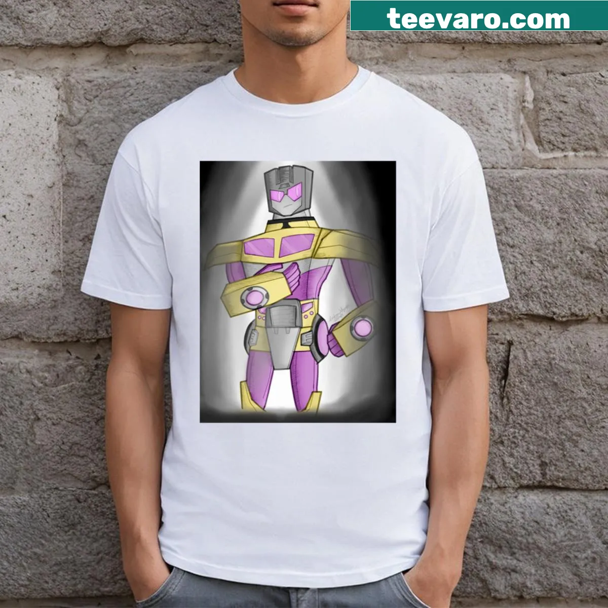 Transformers Animated Swindle graphic t-shirt featuring the character — on a men's t-shirt