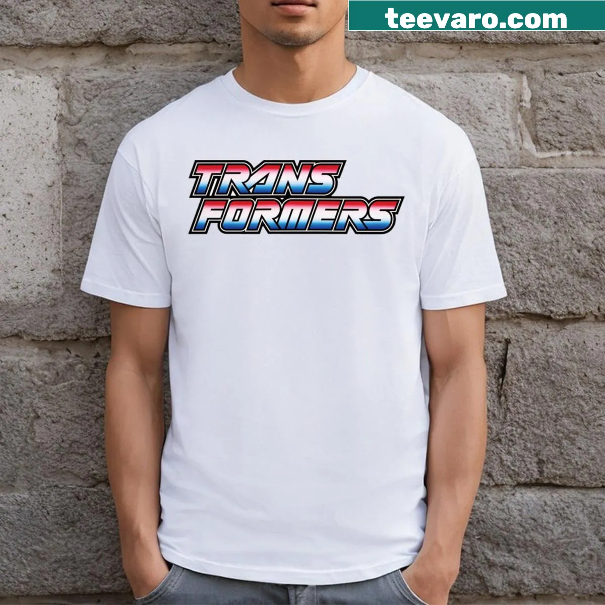 Transformers Autobot T-shirt featuring iconic Autobot logo — on a men's t-shirt