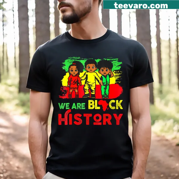 Inspirational Black History Month t-shirt for kids with powerful message