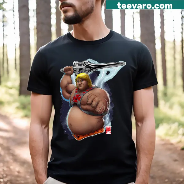 T-shirt featuring intriguing text about Masters of the Universe