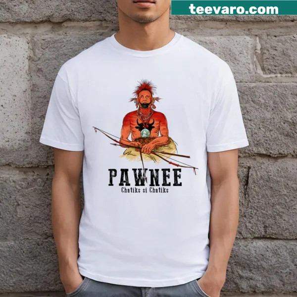 Pawnee Indian-themed T-shirt celebrating Native American heritage