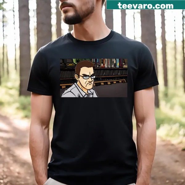 Funny Avgnerd T-shirt featuring quirky illustration about nerd culture
