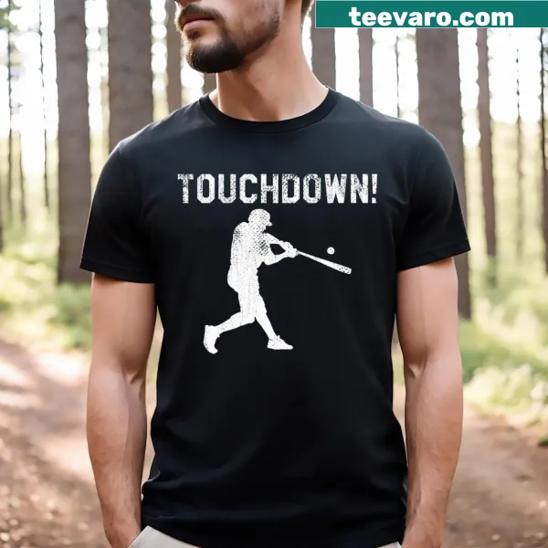Funny text design combining baseball and football on a tee
