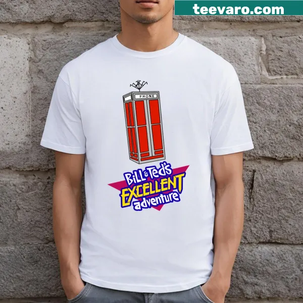 Bill and Ted themed t-shirt with a fun, nostalgic design