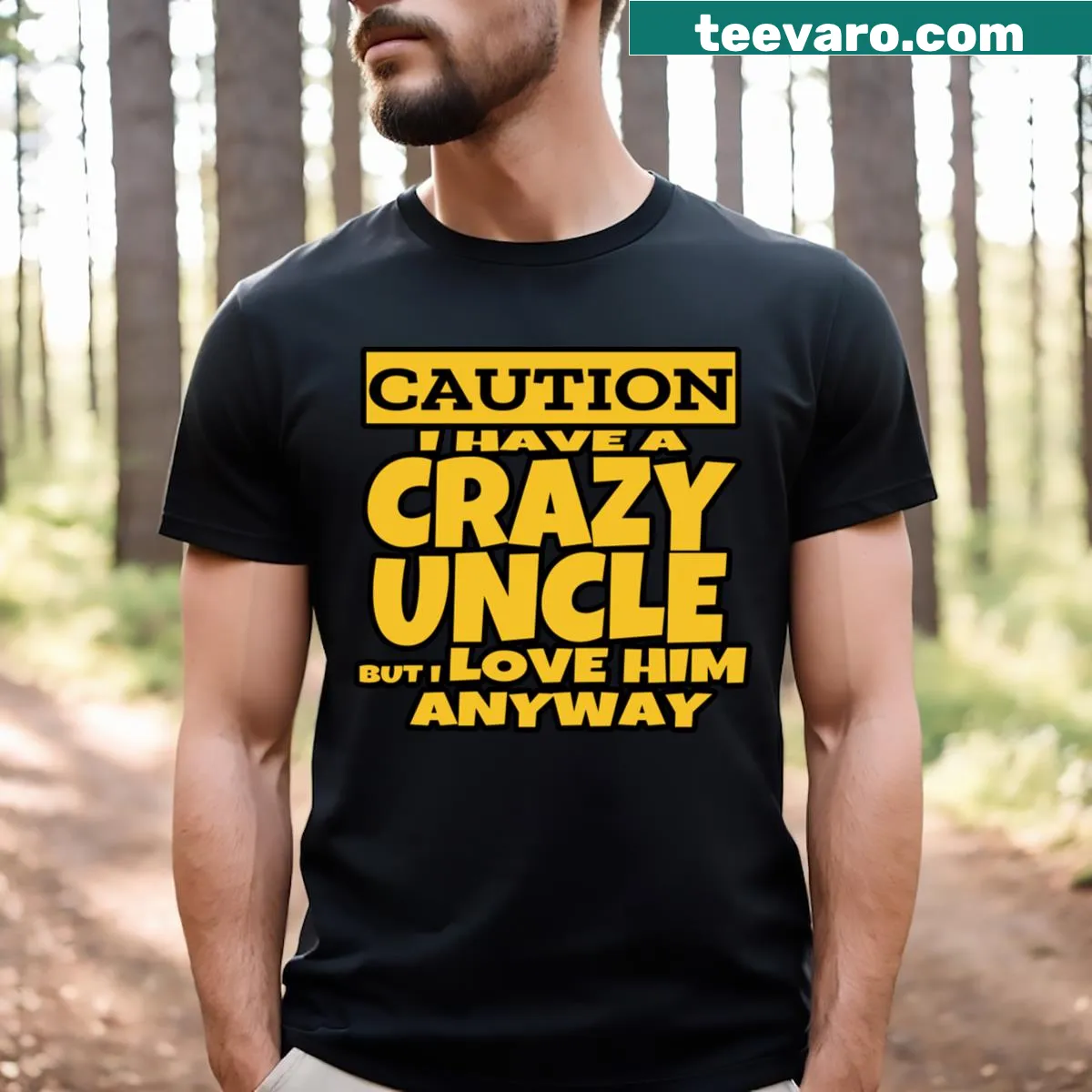 T-shirt proclaiming 'I Have The Best Uncle' — on a men's t-shirt