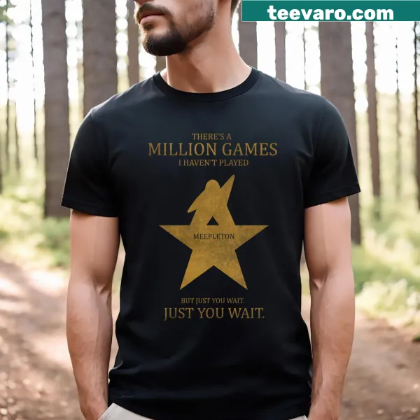 T-shirt featuring a whimsical graphic inspired by tabletop gaming