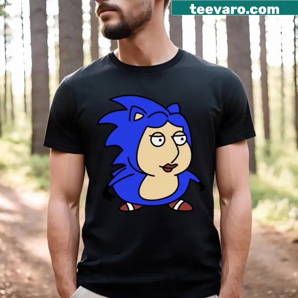 T-shirt featuring a playful graphic of Lois from the Sonic universe