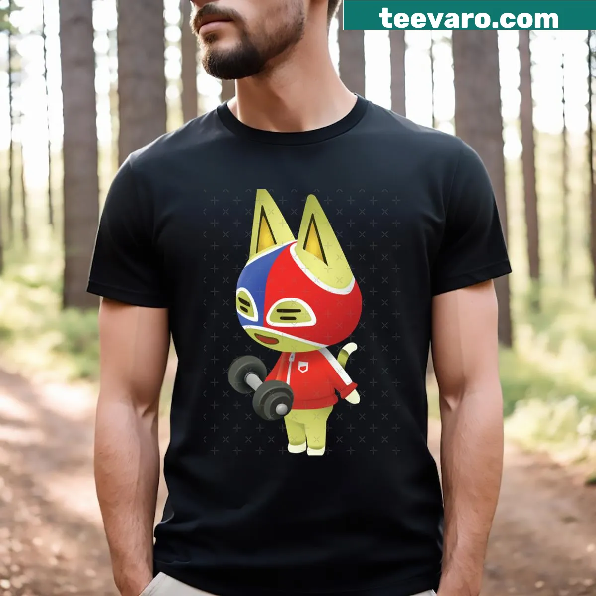 Funny gym-themed T-shirt with a lifting slogan — on a men's t-shirt