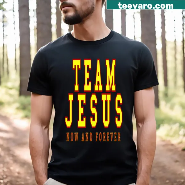 Team Jesus shirt with bold lettering promoting faith and devotion