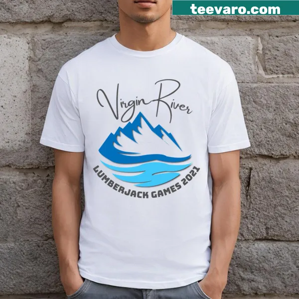 Humorous text design celebrating Virgin River Lumberjack Games