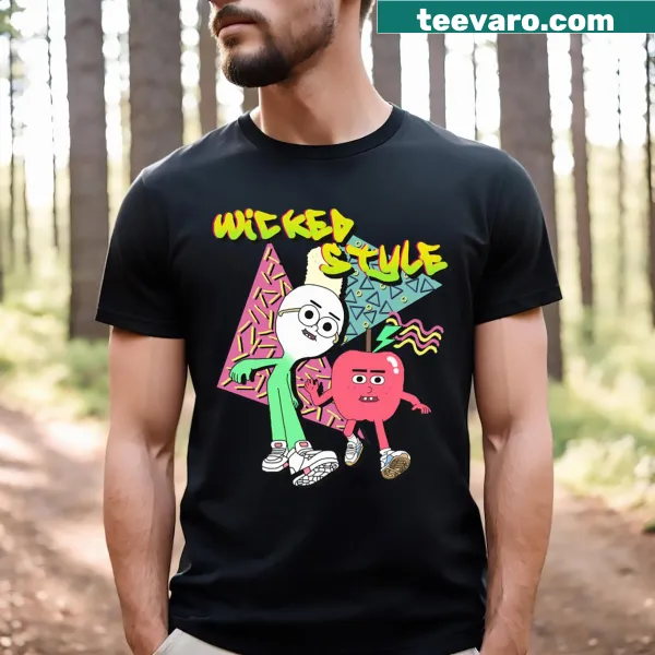 Minimalist tee with bold 'Wicked Style' typography