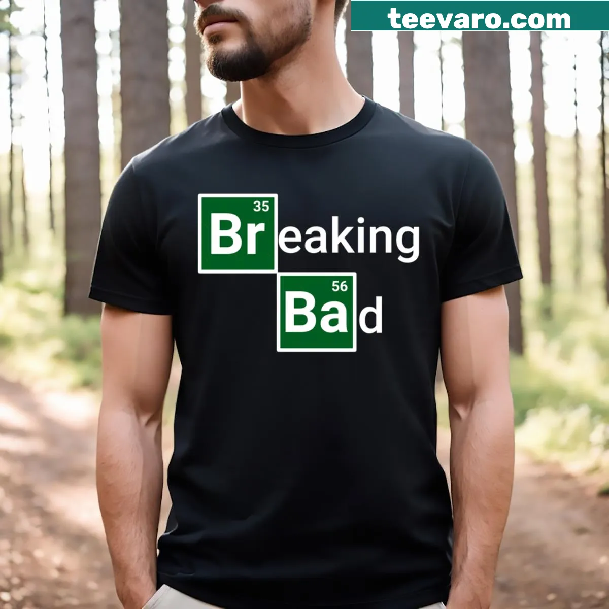 Breaking Bad themed T-shirt with iconic series elements — on a men's t-shirt