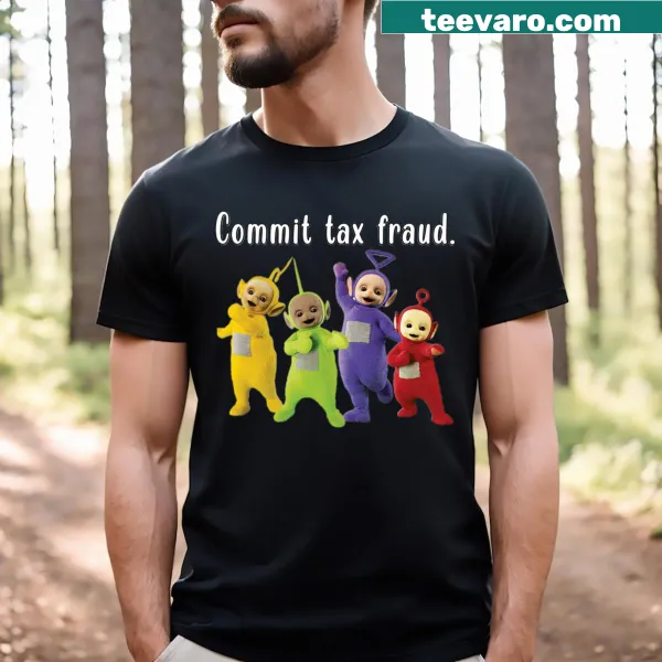Humorous tax-related saying on t-shirt