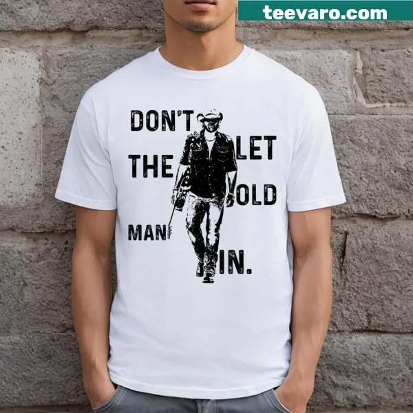 Funny vintage-style t-shirt with American flag and humorous text.