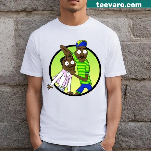 Iconic graphic T-shirt celebrating Fresh Prince TV show