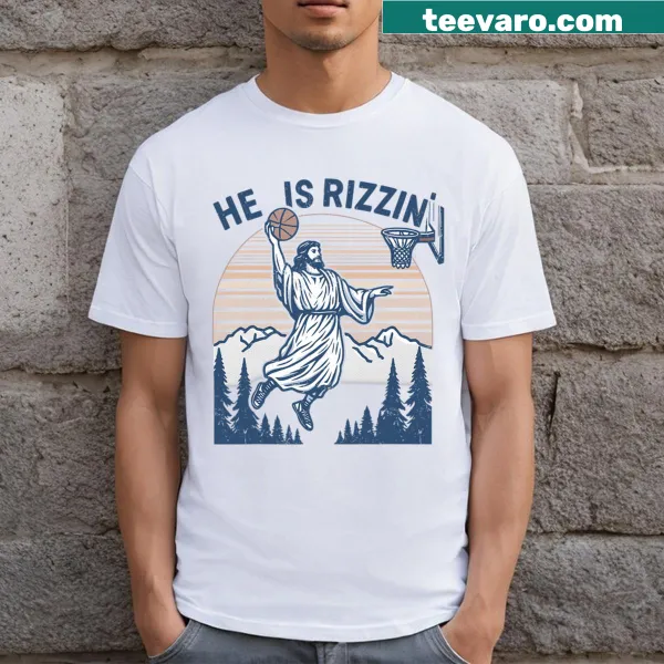 Easter t-shirt with faith and basketball theme