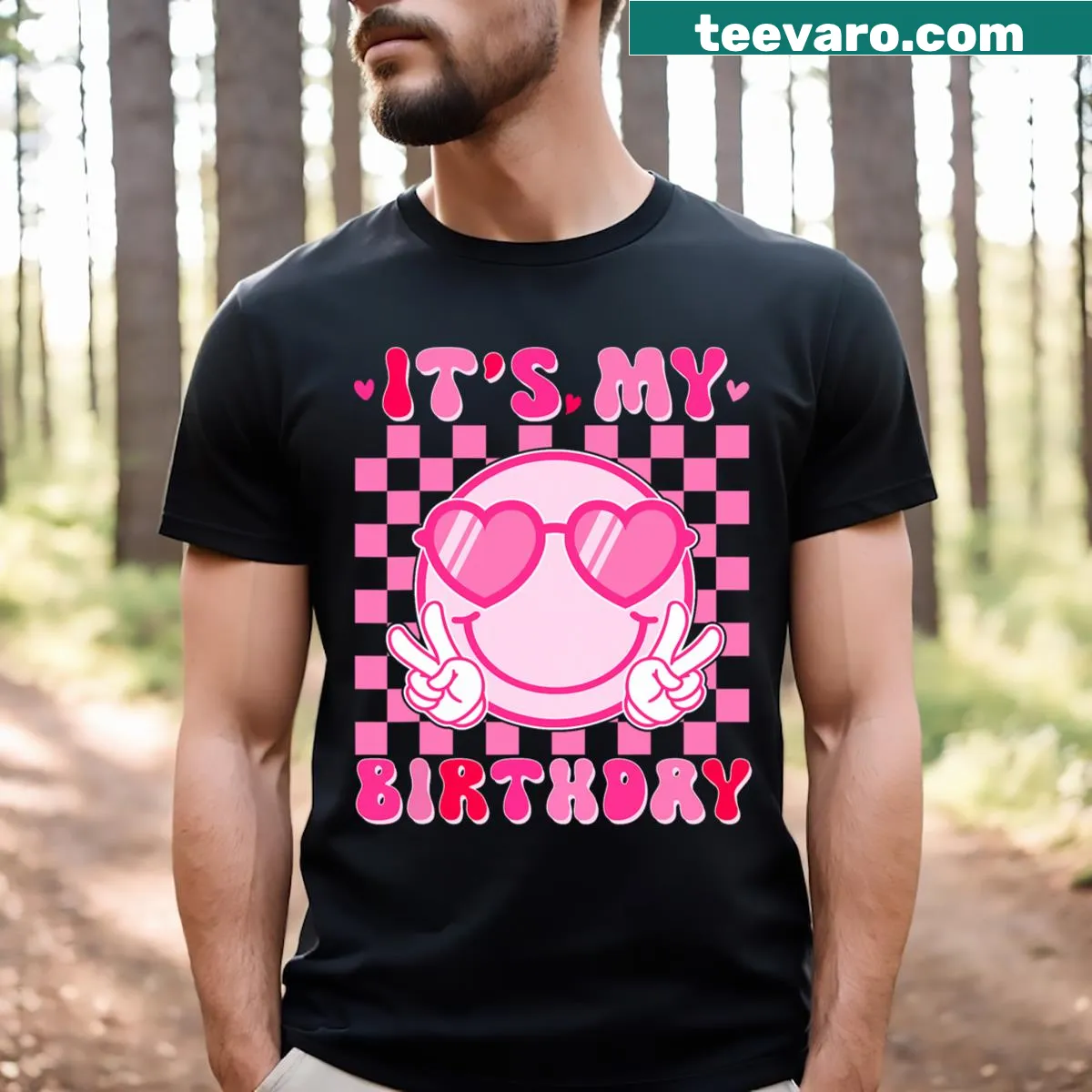 Lively 'It's My Birthday' graphic T-shirt for teens — on a men's t-shirt
