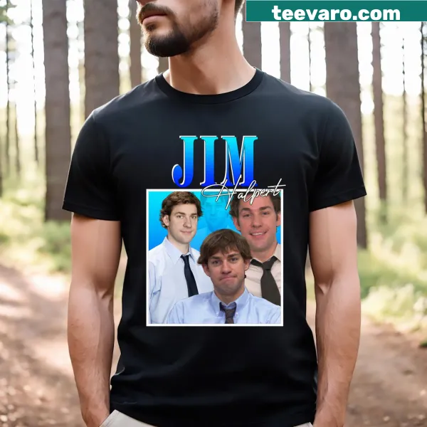 T-shirt featuring Jim Halpert from The Office in a clever design