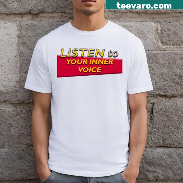Inspirational typography t-shirt encouraging self-trust