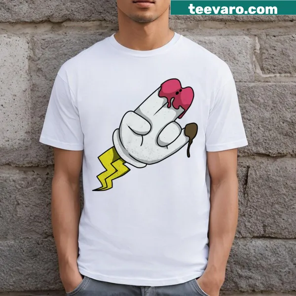 Edgy graphic of a hand gesture on a t-shirt