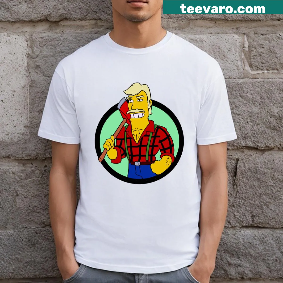 Funny t-shirt featuring humorous paper towel slogan for men — on a men's t-shirt